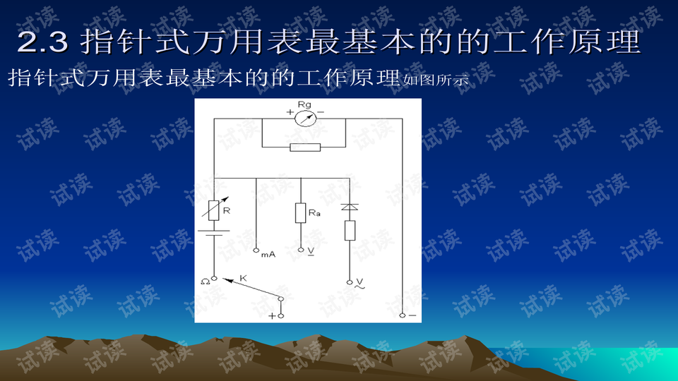 钳形表的结构及原理