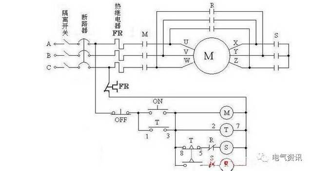 起动马达接线图